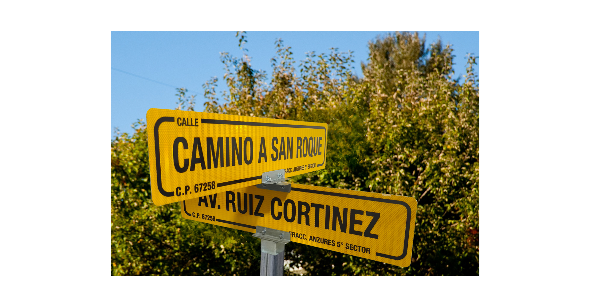 señalamientos para nomenclatura